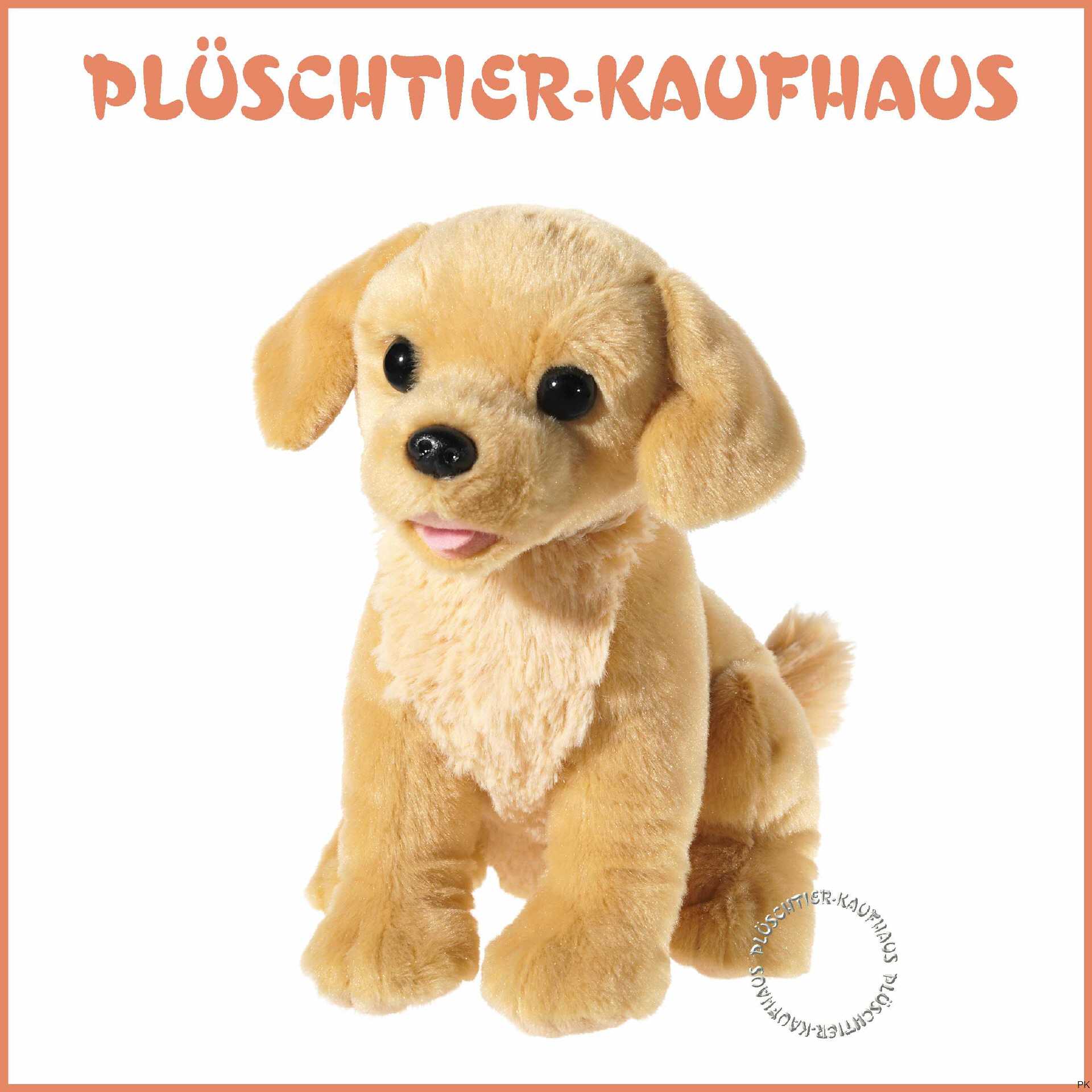Plüschtier Hund, Golden Retriever sitzend