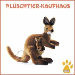 Pl&uuml;schtier K&auml;nguru mit Baby