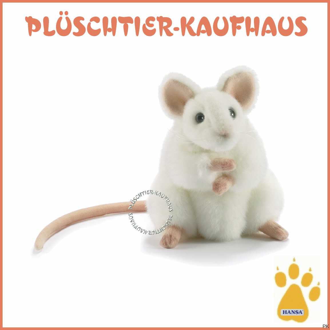 Stofftier Wüstenspringmaus Kuscheltier H. ca. 15 cm Maus Plüschtier, 
