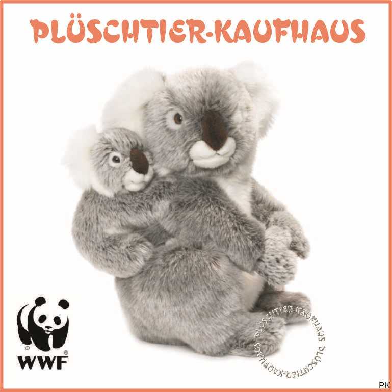 28cm WWF Plüschtier Koalamutter mit Baby Neu & OVP 