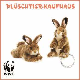 lebensecht Kuscheltier Stofftier Hase Rabbit WWF Plüschtier Schneehase 24cm 